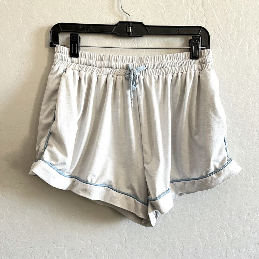 Princess Polly Light Blue Ruffle shorts